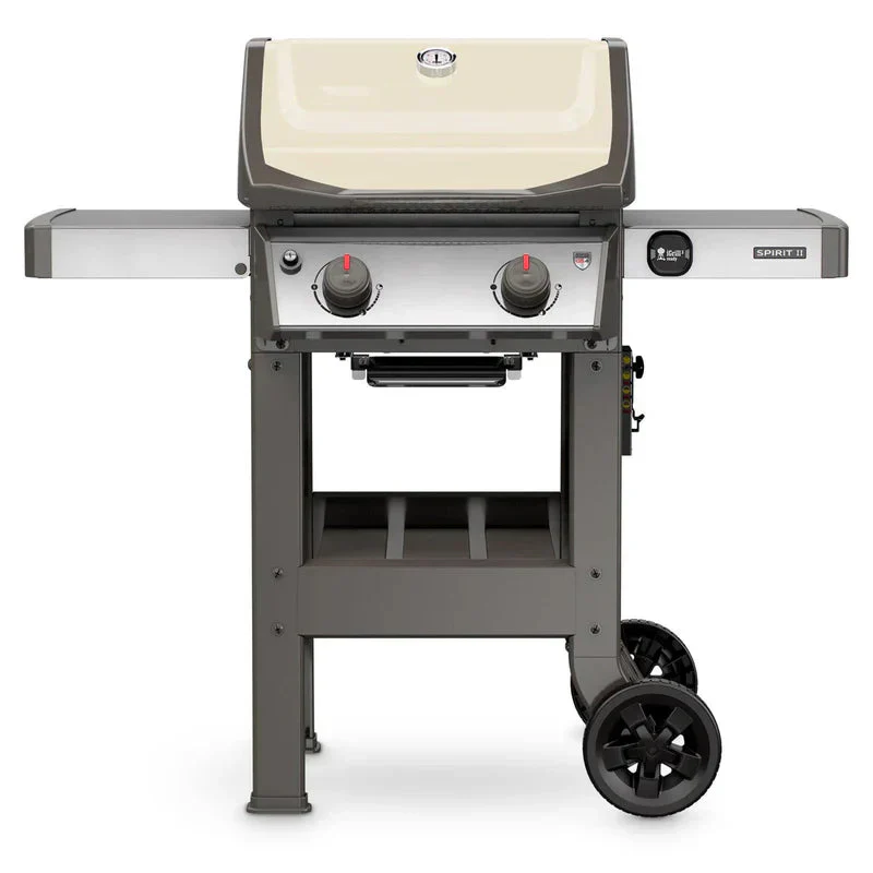 210 Propane Gas Grill, Ivory 鈥�450 sq. in. Cooking Area, GS4 System, Stainless Steel Burners, Porcelain-enameled Grates