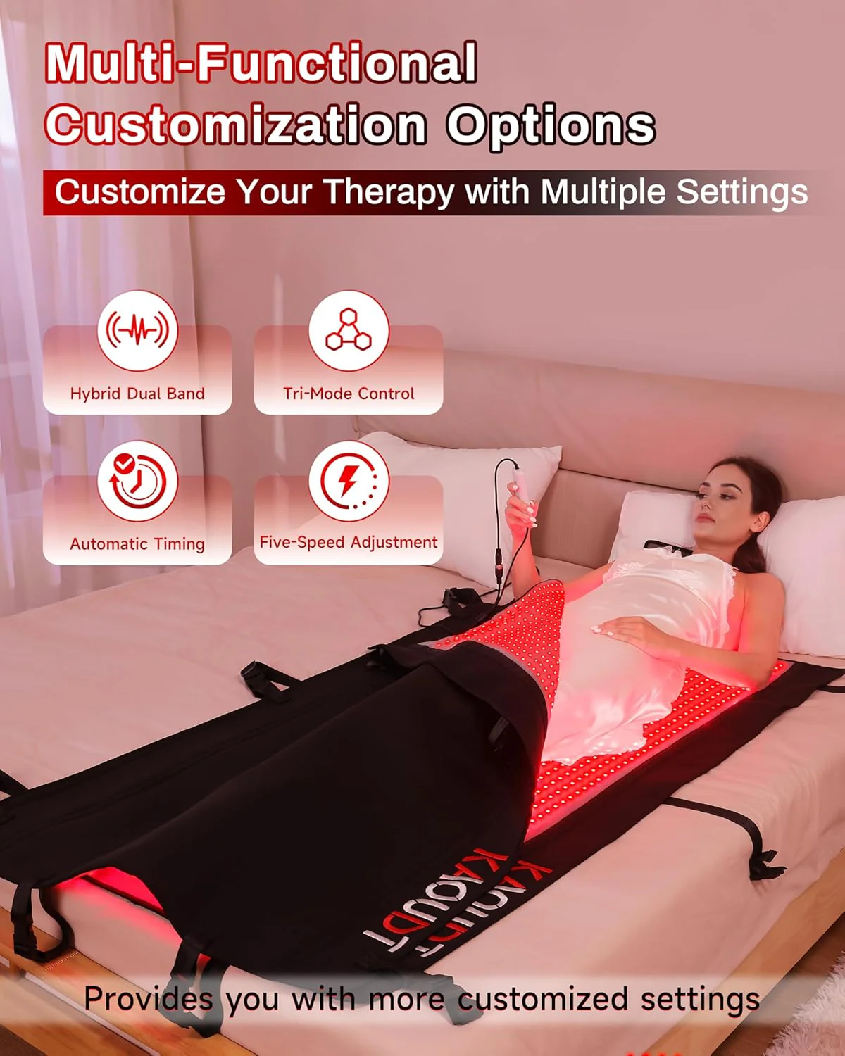2025 Red Light Therapy Mat, Medical-Grade TPU, 2570 LEDs, 73